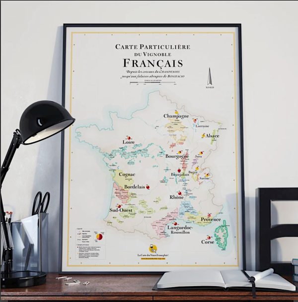 frankrijk poster la carte des vins