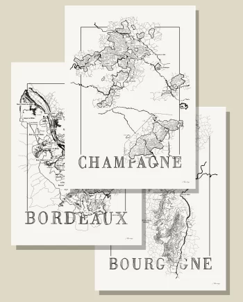 poster pakket frankrijk bourgogne champagne bordeaux
