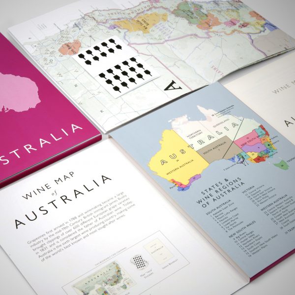 vouwbare wijnkaart australie