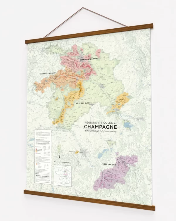 champagne larmat wijnkaart poster
