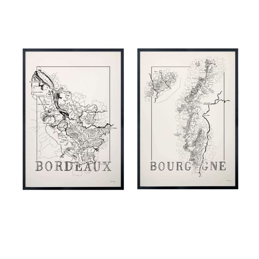 bordeaux bourgogne poster