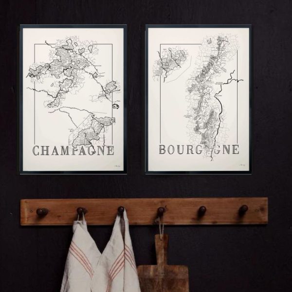 champagne bourgogne poster